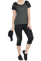 Load image into Gallery viewer, Gym Sports Active-wear Top with Capri